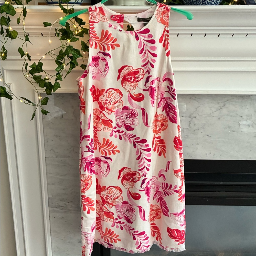 Tommy Bahama Floral Mini Dress in Pink and Red